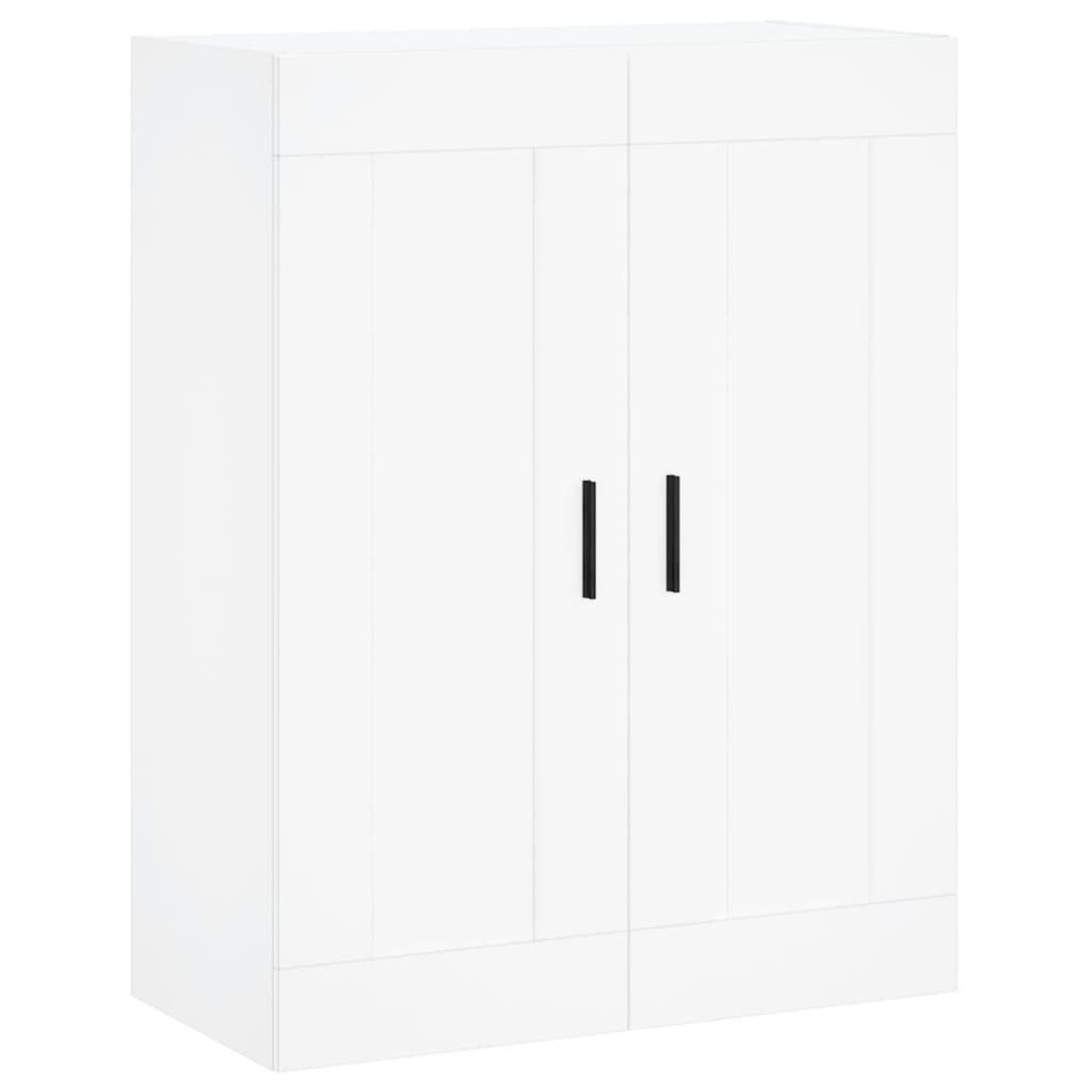 Hoge kast 69,5x34x180 cm bewerkt hout wit is nu te koop bij PeponiXL, paradijselijk wonen!