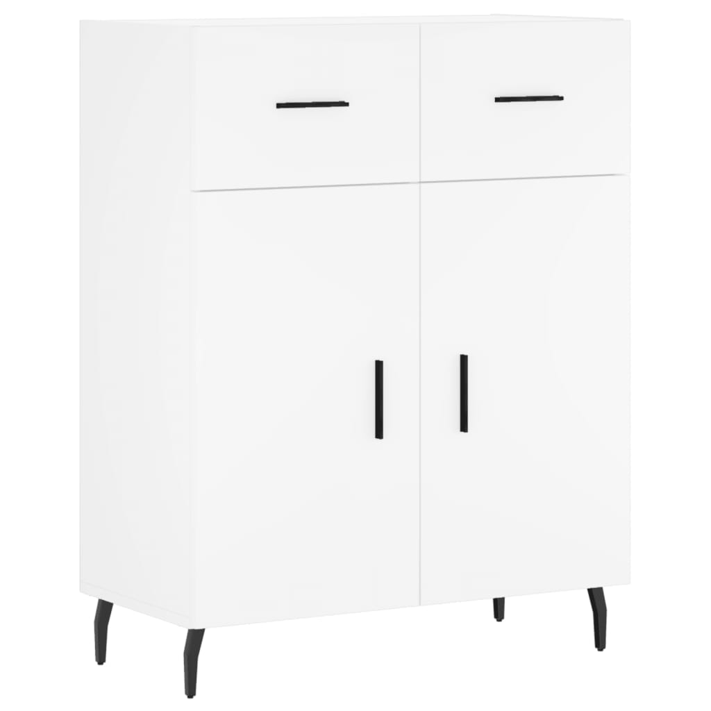 Hoge kast 69,5x34x180 cm bewerkt hout wit is nu te koop bij PeponiXL, paradijselijk wonen!