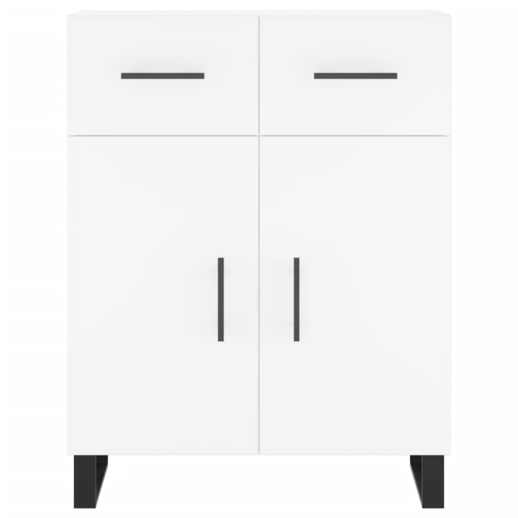 Hoge kast 69,5x34x180 cm bewerkt hout wit is nu te koop bij PeponiXL, paradijselijk wonen!