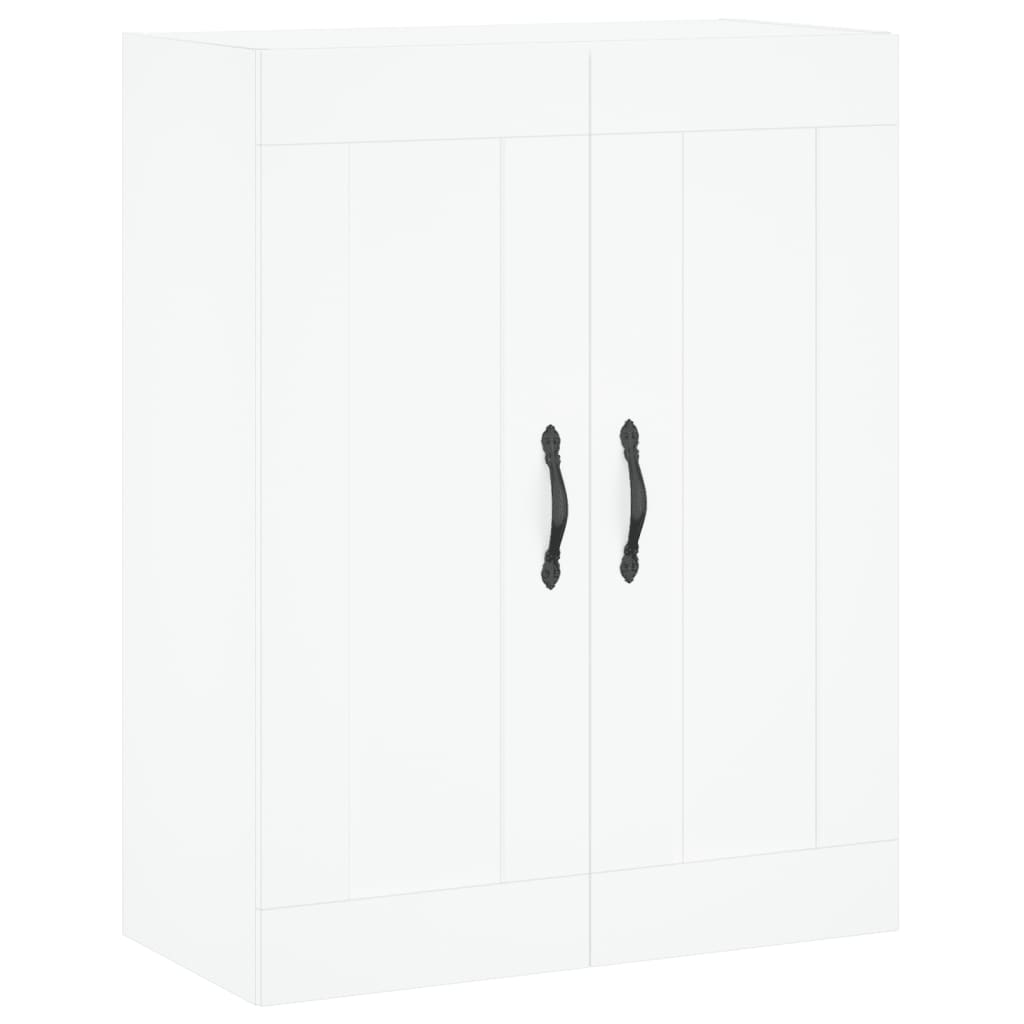 Hoge kast 69,5x34x180 cm bewerkt hout wit is nu te koop bij PeponiXL, paradijselijk wonen!