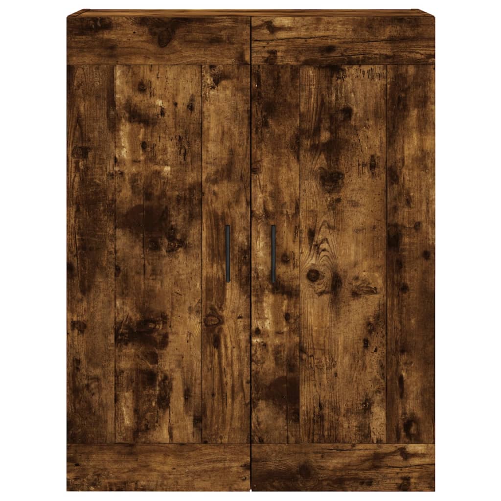 Hoge kast 69,5x34x180 cm bewerkt hout gerookt eikenkleurig is nu te koop bij PeponiXL, paradijselijk wonen!