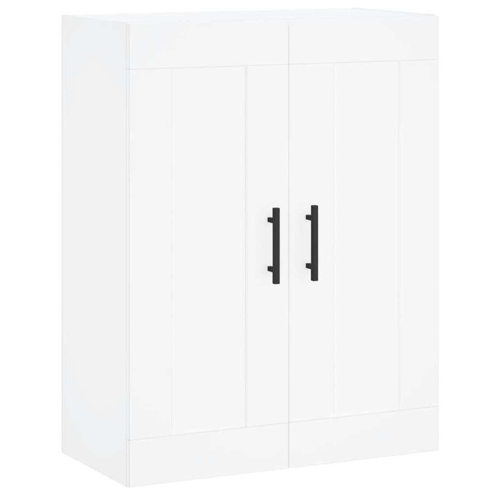 Hoge kast 69,5x34x180 cm bewerkt hout wit is nu te koop bij PeponiXL, paradijselijk wonen!