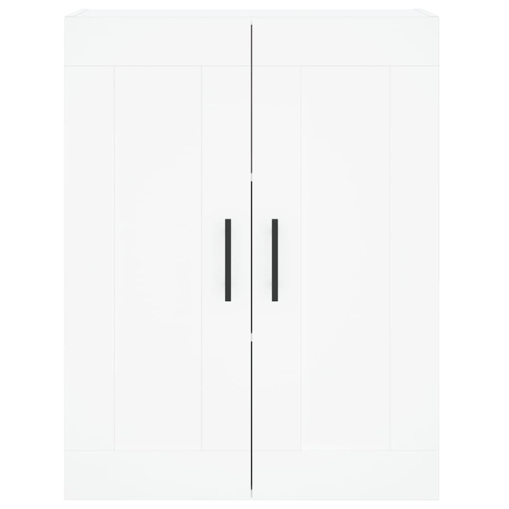 Hoge kast 69,5x34x180 cm bewerkt hout wit is nu te koop bij PeponiXL, paradijselijk wonen!
