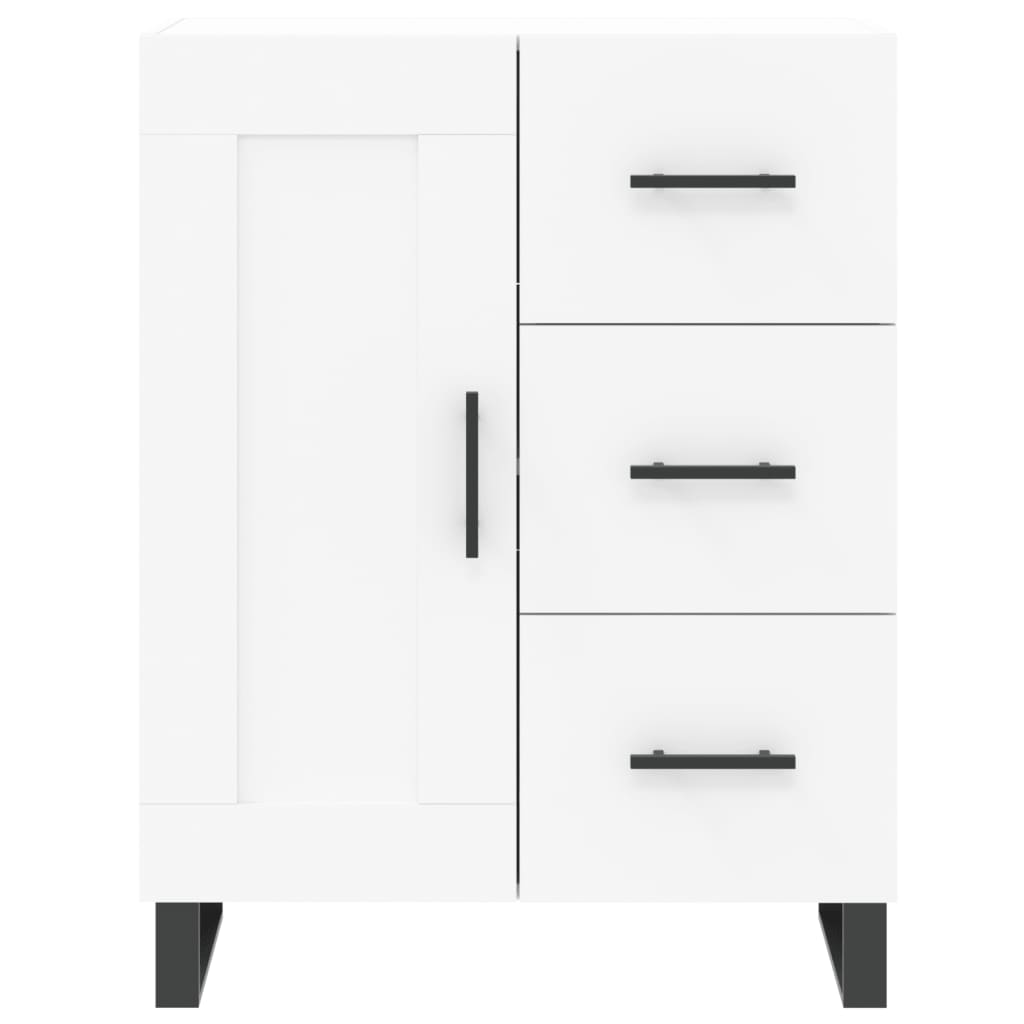 Hoge kast 69,5x34x180 cm bewerkt hout wit is nu te koop bij PeponiXL, paradijselijk wonen!