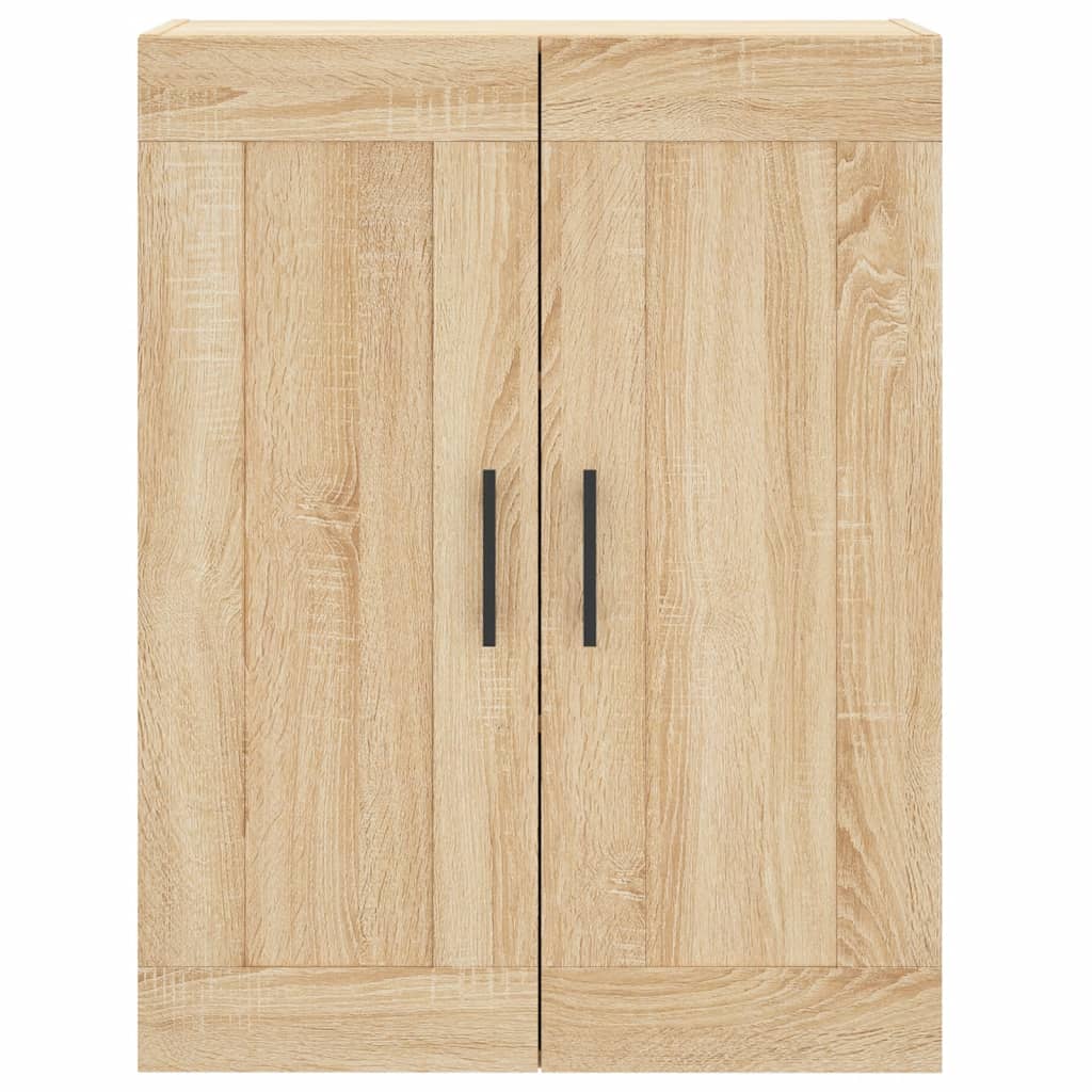 Hoge kast 69,5x34x180 cm bewerkt hout sonoma eikenkleurig is nu te koop bij PeponiXL, paradijselijk wonen!