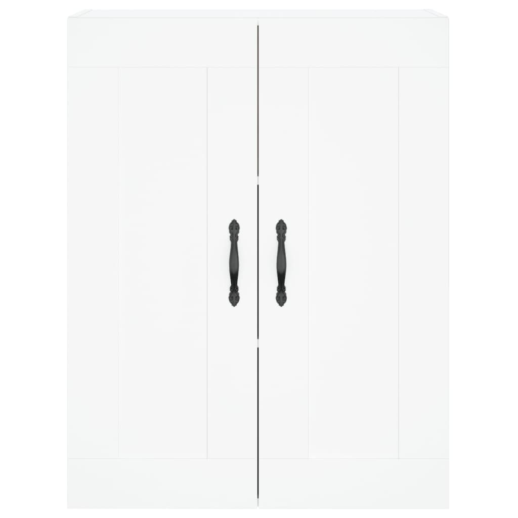 Hoge kast 69,5x34x180 cm bewerkt hout wit is nu te koop bij PeponiXL, paradijselijk wonen!