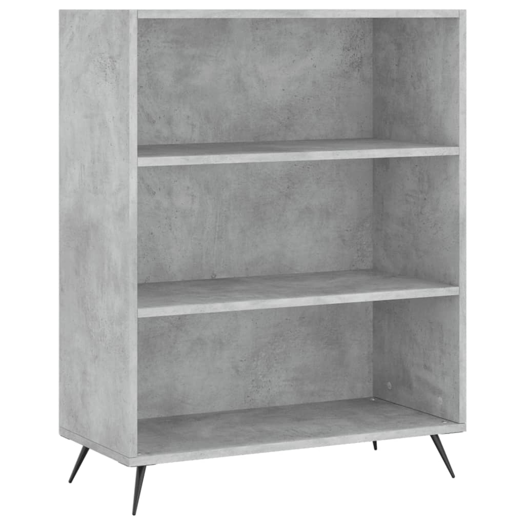 Hoge kast 69,5x34x180 cm bewerkt hout betongrijs is nu te koop bij PeponiXL, paradijselijk wonen!