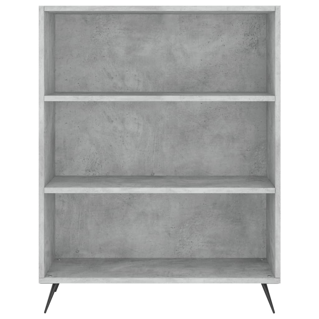 Hoge kast 69,5x34x180 cm bewerkt hout betongrijs is nu te koop bij PeponiXL, paradijselijk wonen!