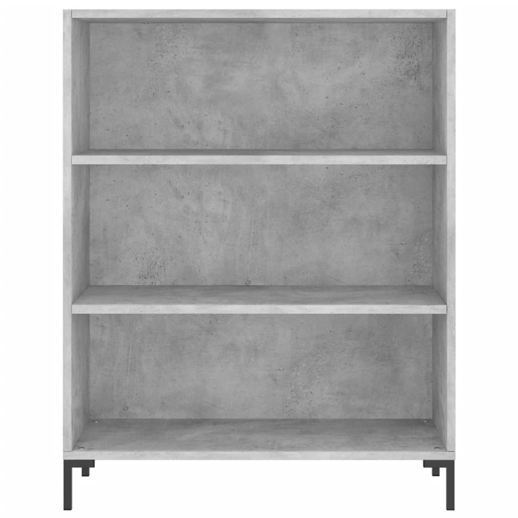 Hoge kast 69,5x34x180 cm bewerkt hout betongrijs is nu te koop bij PeponiXL, paradijselijk wonen!