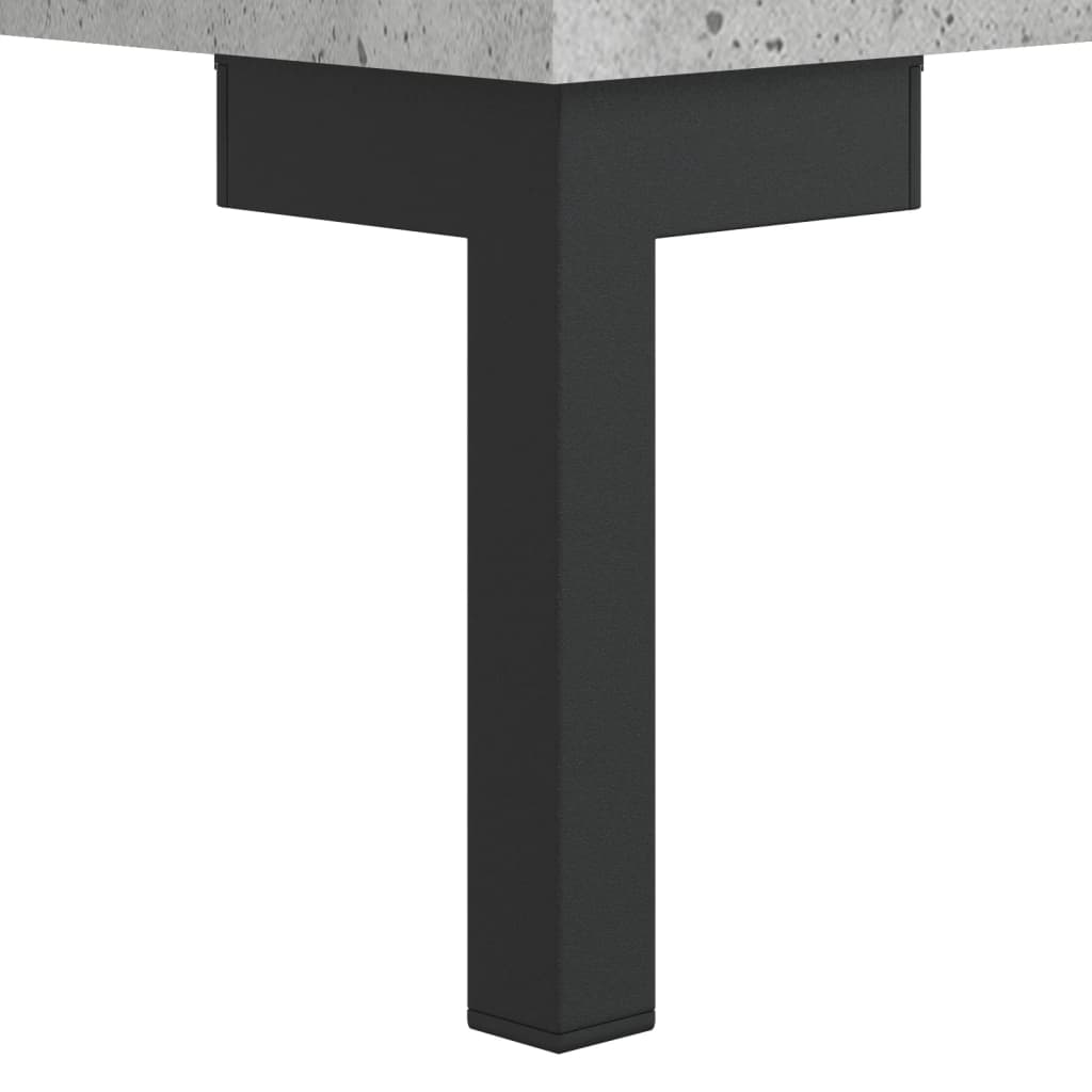 Hoge kast 69,5x34x180 cm bewerkt hout betongrijs is nu te koop bij PeponiXL, paradijselijk wonen!