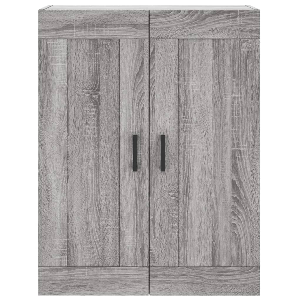 Hoge kast 69,5x34x180 cm bewerkt hout grijs sonoma eikenkleurig is nu te koop bij PeponiXL, paradijselijk wonen!