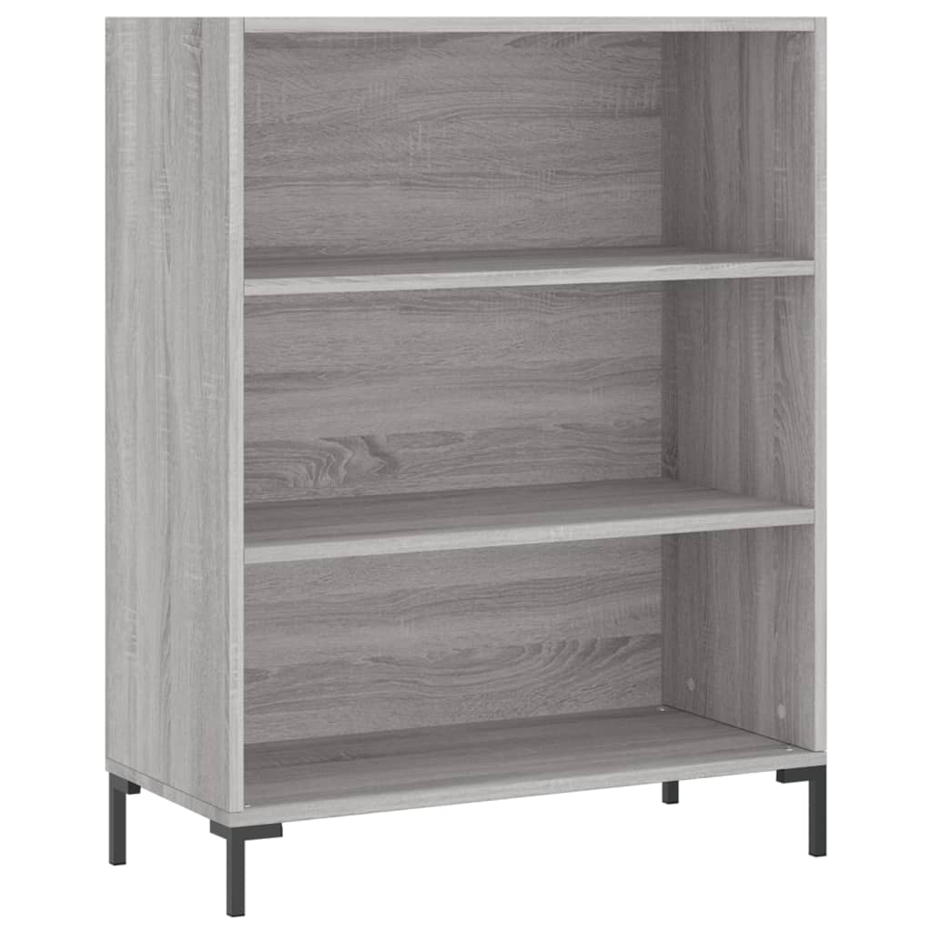 Hoge kast 69,5x34x180 cm bewerkt hout grijs sonoma eikenkleurig is nu te koop bij PeponiXL, paradijselijk wonen!