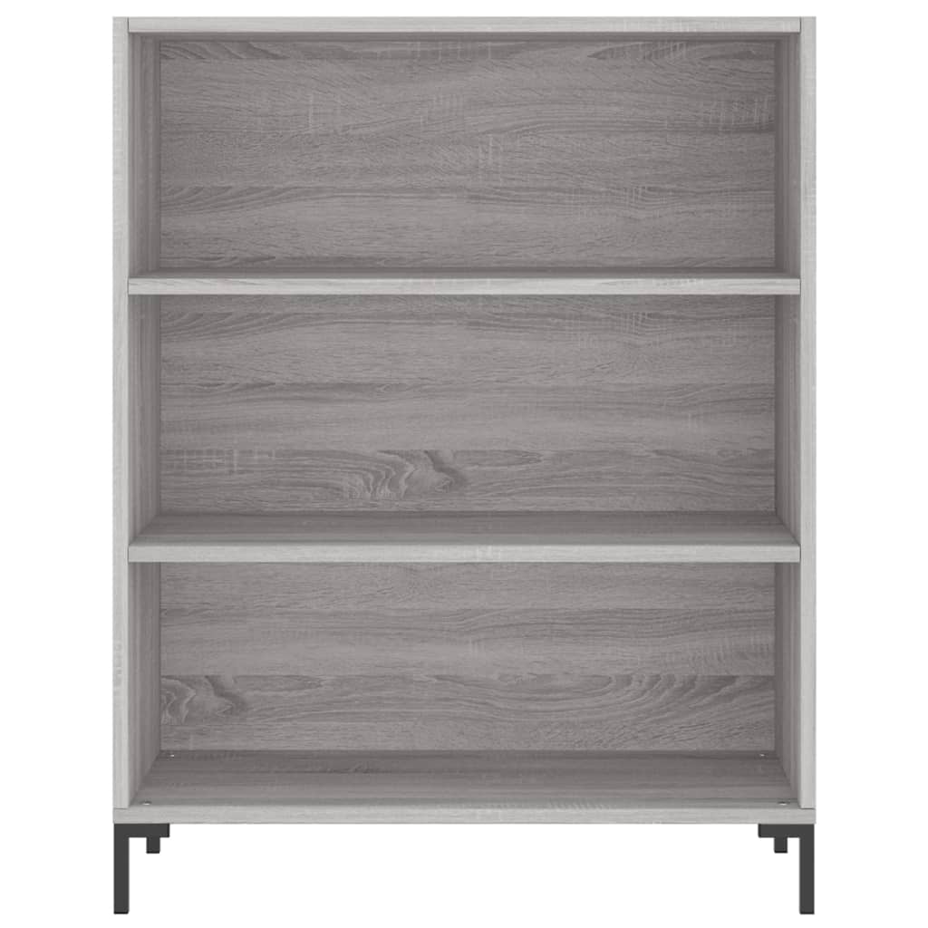 Hoge kast 69,5x34x180 cm bewerkt hout grijs sonoma eikenkleurig is nu te koop bij PeponiXL, paradijselijk wonen!
