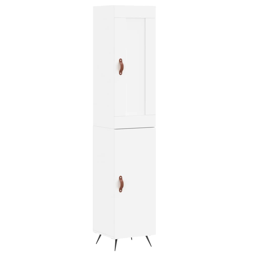 Hoge kast 34,5x34x180 cm bewerkt hout wit is nu te koop bij PeponiXL, paradijselijk wonen!