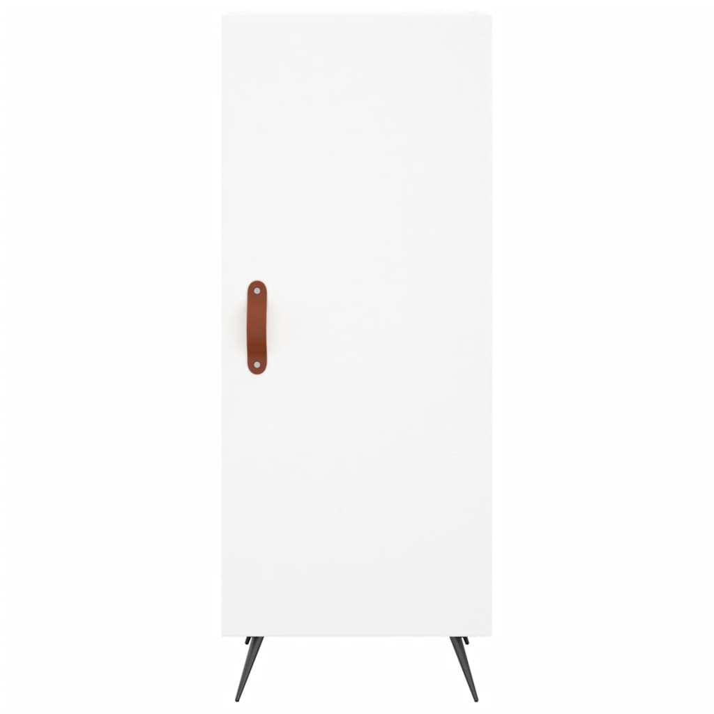 Hoge kast 34,5x34x180 cm bewerkt hout wit is nu te koop bij PeponiXL, paradijselijk wonen!