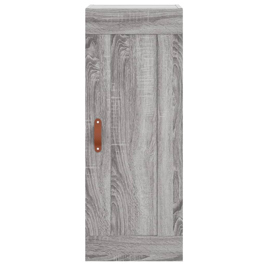 Hoge kast 34,5x34x180 cm bewerkt hout grijs sonoma eikenkleurig is nu te koop bij PeponiXL, paradijselijk wonen!