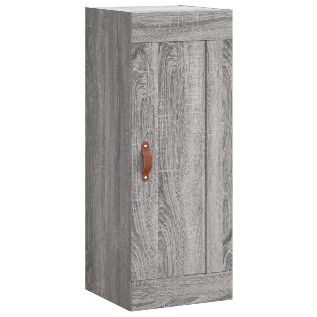 Hoge kast 34,5x34x180 cm bewerkt hout grijs sonoma eikenkleurig is nu te koop bij PeponiXL, paradijselijk wonen!