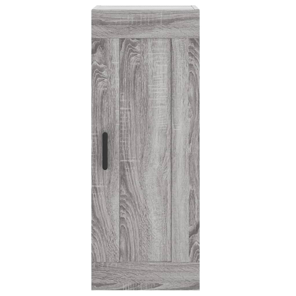 Hoge kast 34,5x34x180 cm bewerkt hout grijs sonoma eikenkleurig is nu te koop bij PeponiXL, paradijselijk wonen!