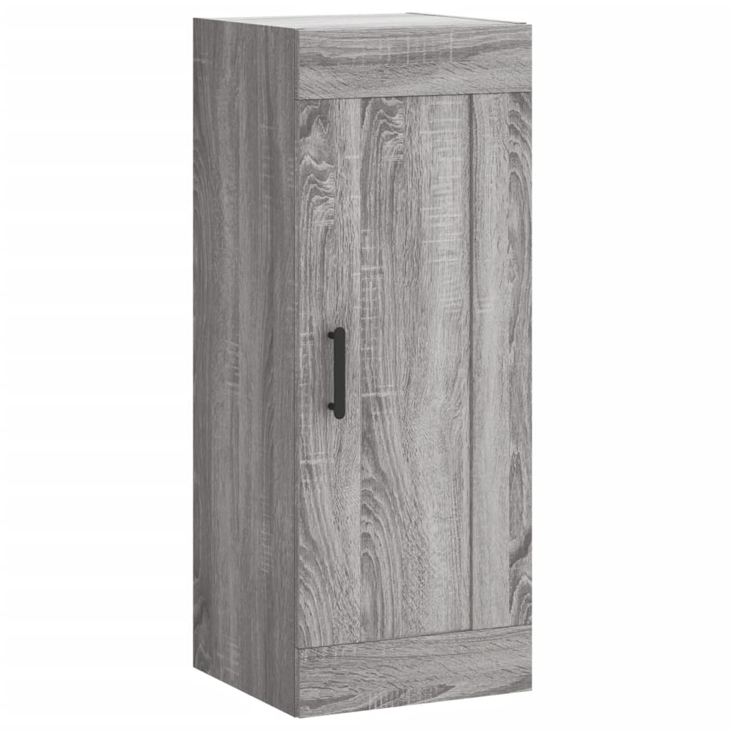 Hoge kast 34,5x34x180 cm bewerkt hout grijs sonoma eikenkleurig is nu te koop bij PeponiXL, paradijselijk wonen!