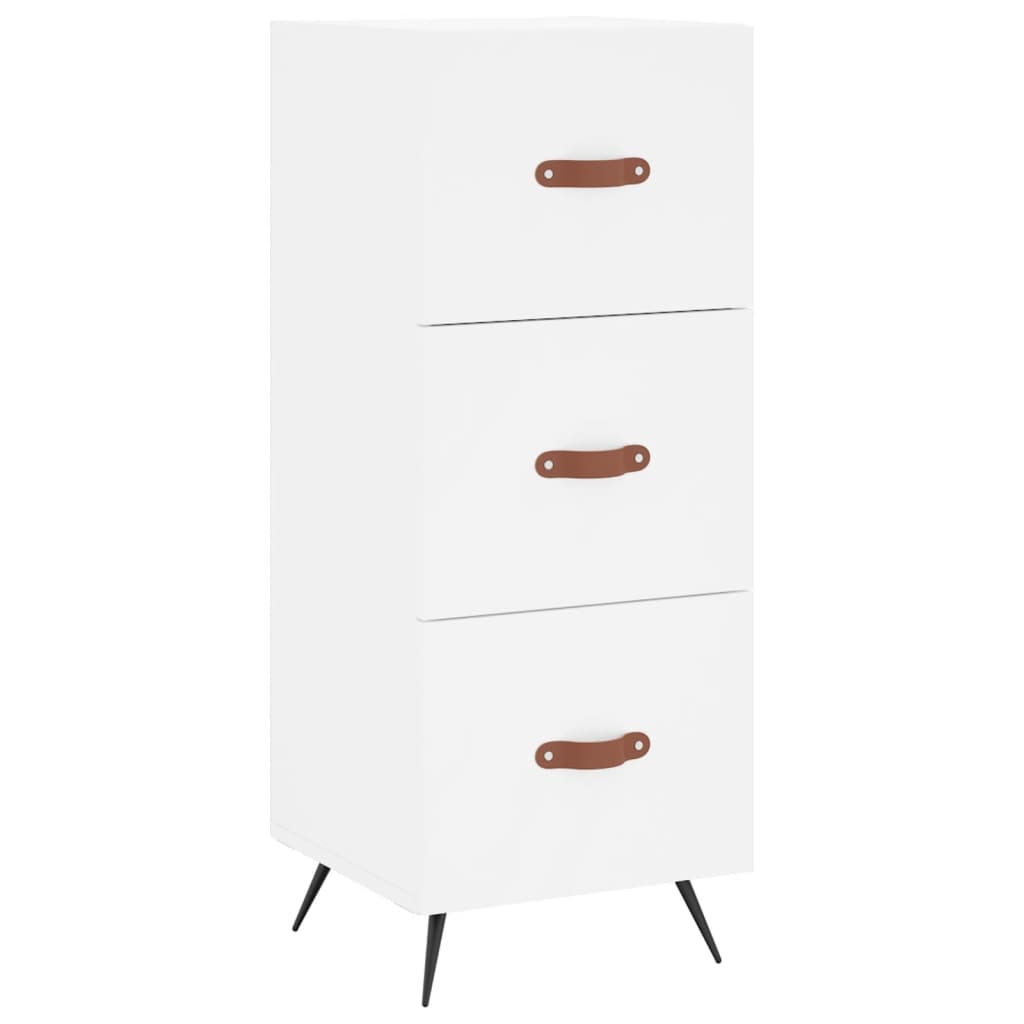 Hoge kast 34,5x34x180 cm bewerkt hout wit is nu te koop bij PeponiXL, paradijselijk wonen!