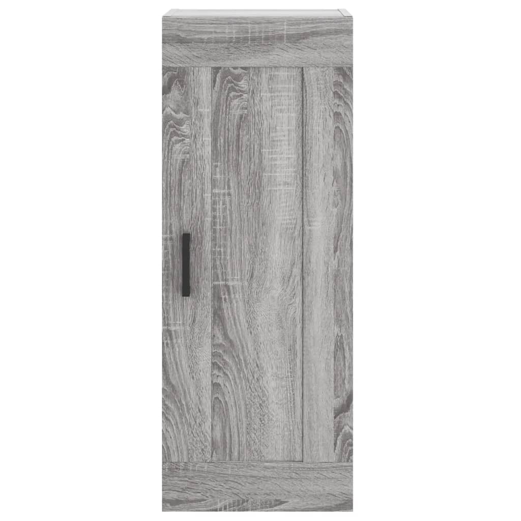 Hoge kast 34,5x34x180 cm bewerkt hout grijs sonoma eikenkleurig is nu te koop bij PeponiXL, paradijselijk wonen!