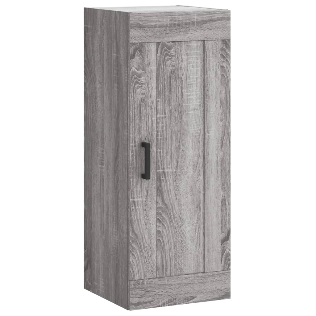 Hoge kast 34,5x34x180 cm bewerkt hout grijs sonoma eikenkleurig is nu te koop bij PeponiXL, paradijselijk wonen!