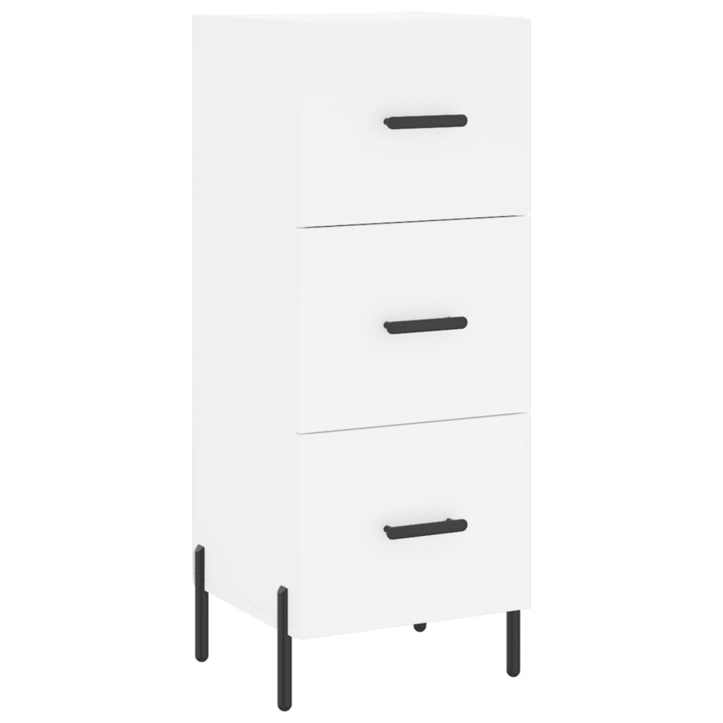 Hoge kast 34,5x34x180 cm bewerkt hout wit is nu te koop bij PeponiXL, paradijselijk wonen!