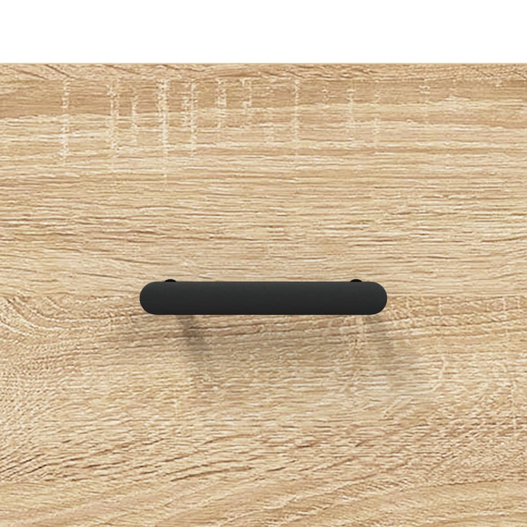 Hoge kast 34,5x34x180 cm bewerkt hout sonoma eikenkleurig is nu te koop bij PeponiXL, paradijselijk wonen!