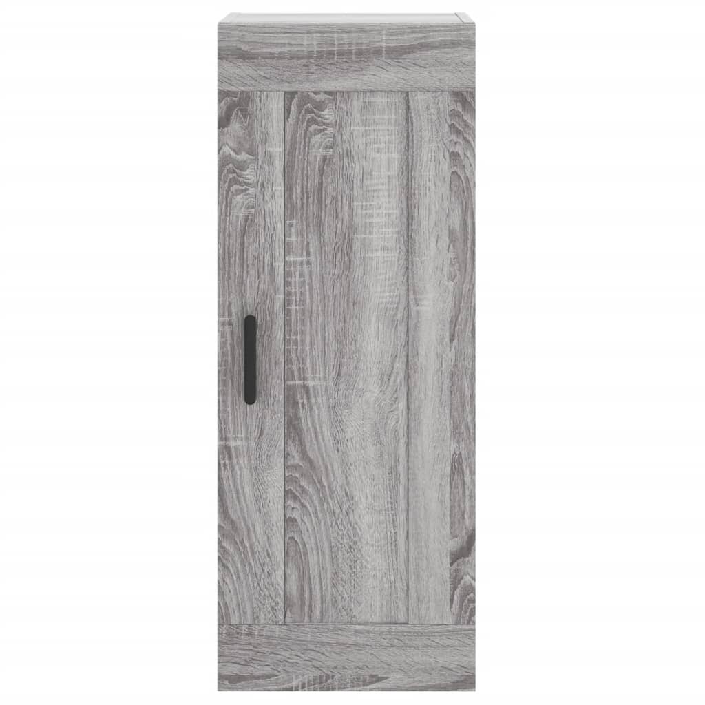 Hoge kast 34,5x34x180 cm bewerkt hout grijs sonoma eikenkleurig is nu te koop bij PeponiXL, paradijselijk wonen!