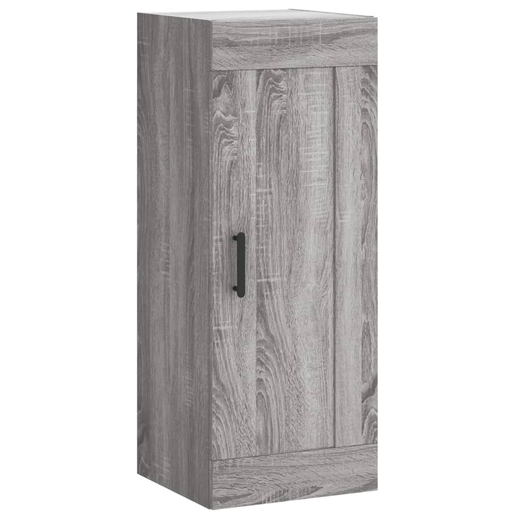 Hoge kast 34,5x34x180 cm bewerkt hout grijs sonoma eikenkleurig is nu te koop bij PeponiXL, paradijselijk wonen!