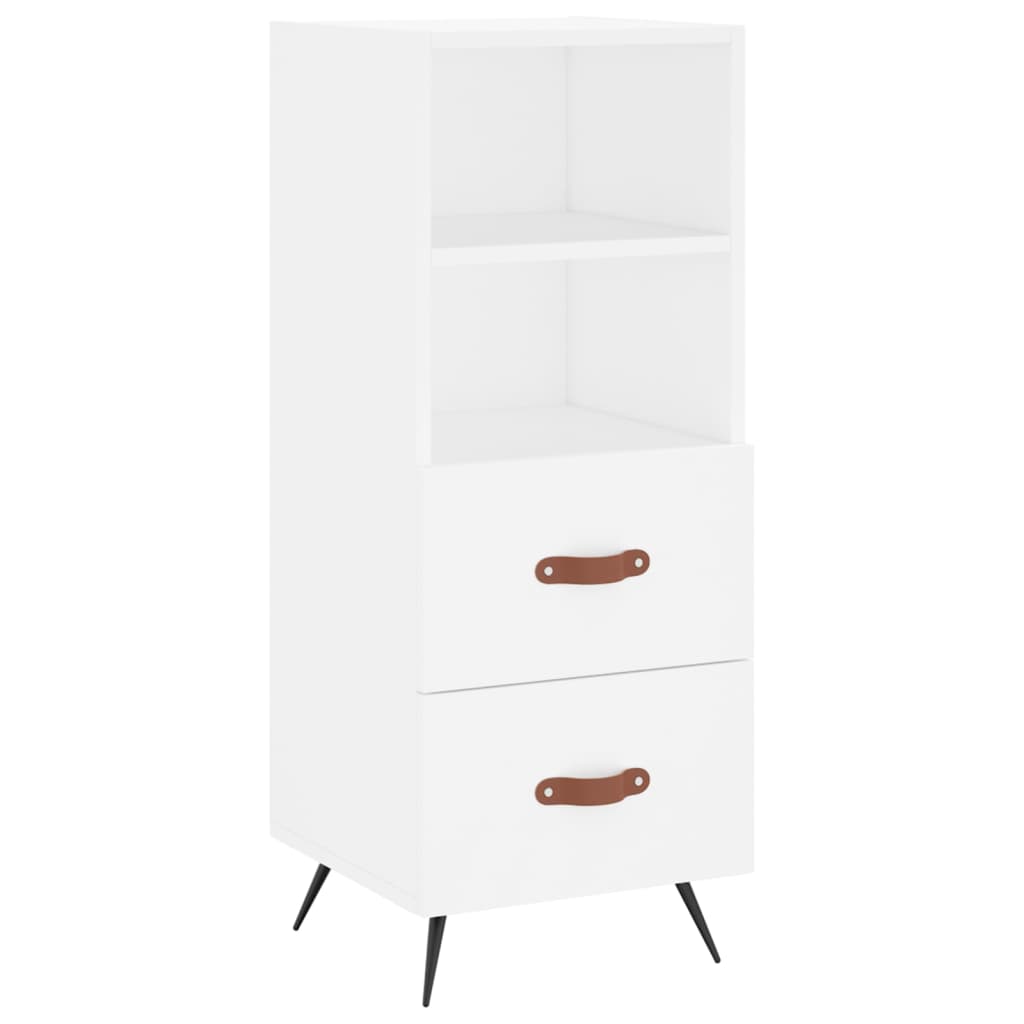 Hoge kast 34,5x34x180 cm bewerkt hout wit is nu te koop bij PeponiXL, paradijselijk wonen!