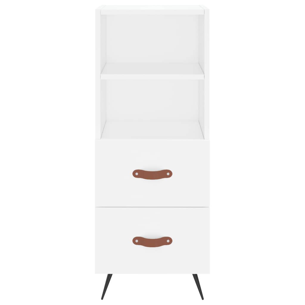 Hoge kast 34,5x34x180 cm bewerkt hout wit is nu te koop bij PeponiXL, paradijselijk wonen!