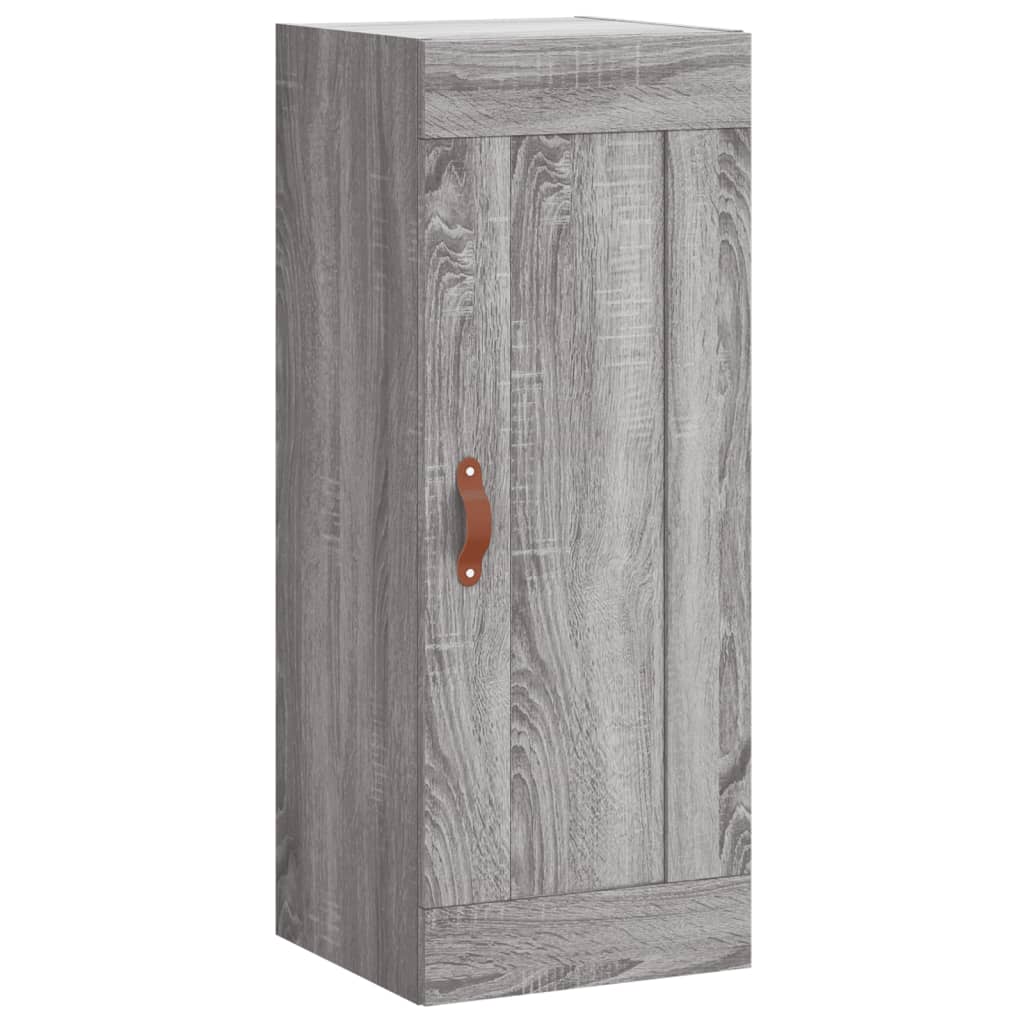 Hoge kast 34,5x34x180 cm bewerkt hout grijs sonoma eikenkleurig is nu te koop bij PeponiXL, paradijselijk wonen!