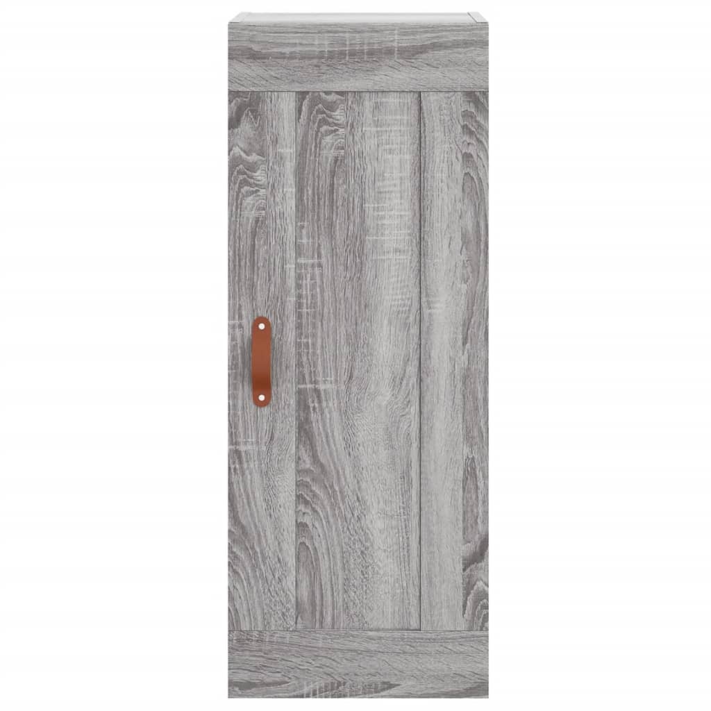 Hoge kast 34,5x34x180 cm bewerkt hout grijs sonoma eikenkleurig is nu te koop bij PeponiXL, paradijselijk wonen!