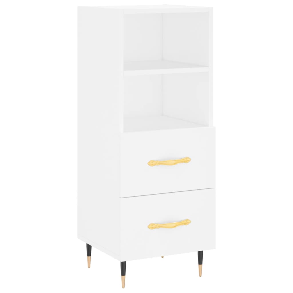 Hoge kast 34,5x34x180 cm bewerkt hout wit is nu te koop bij PeponiXL, paradijselijk wonen!