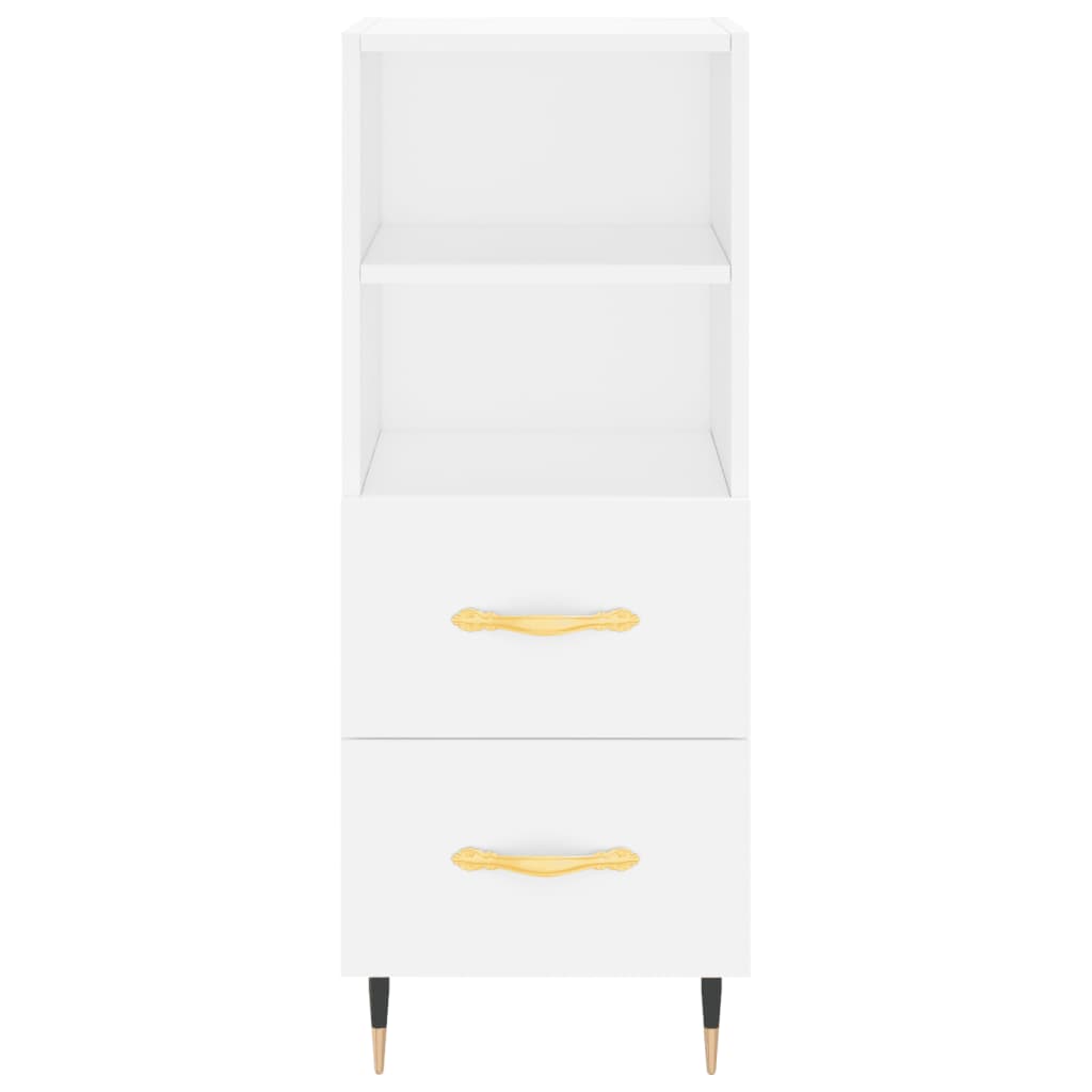 Hoge kast 34,5x34x180 cm bewerkt hout wit is nu te koop bij PeponiXL, paradijselijk wonen!