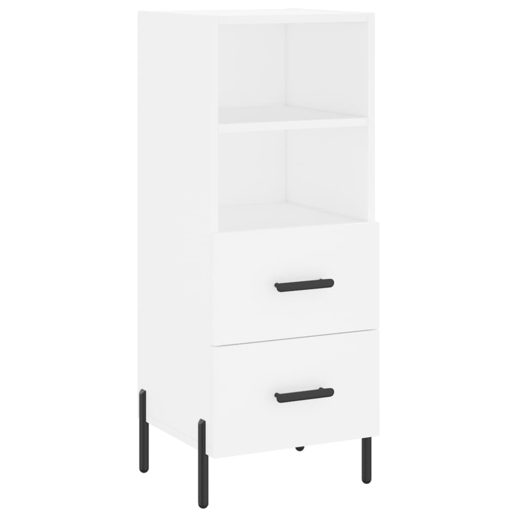 Hoge kast 34,5x34x180 cm bewerkt hout wit is nu te koop bij PeponiXL, paradijselijk wonen!