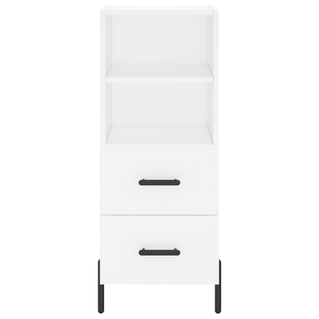 Hoge kast 34,5x34x180 cm bewerkt hout wit is nu te koop bij PeponiXL, paradijselijk wonen!