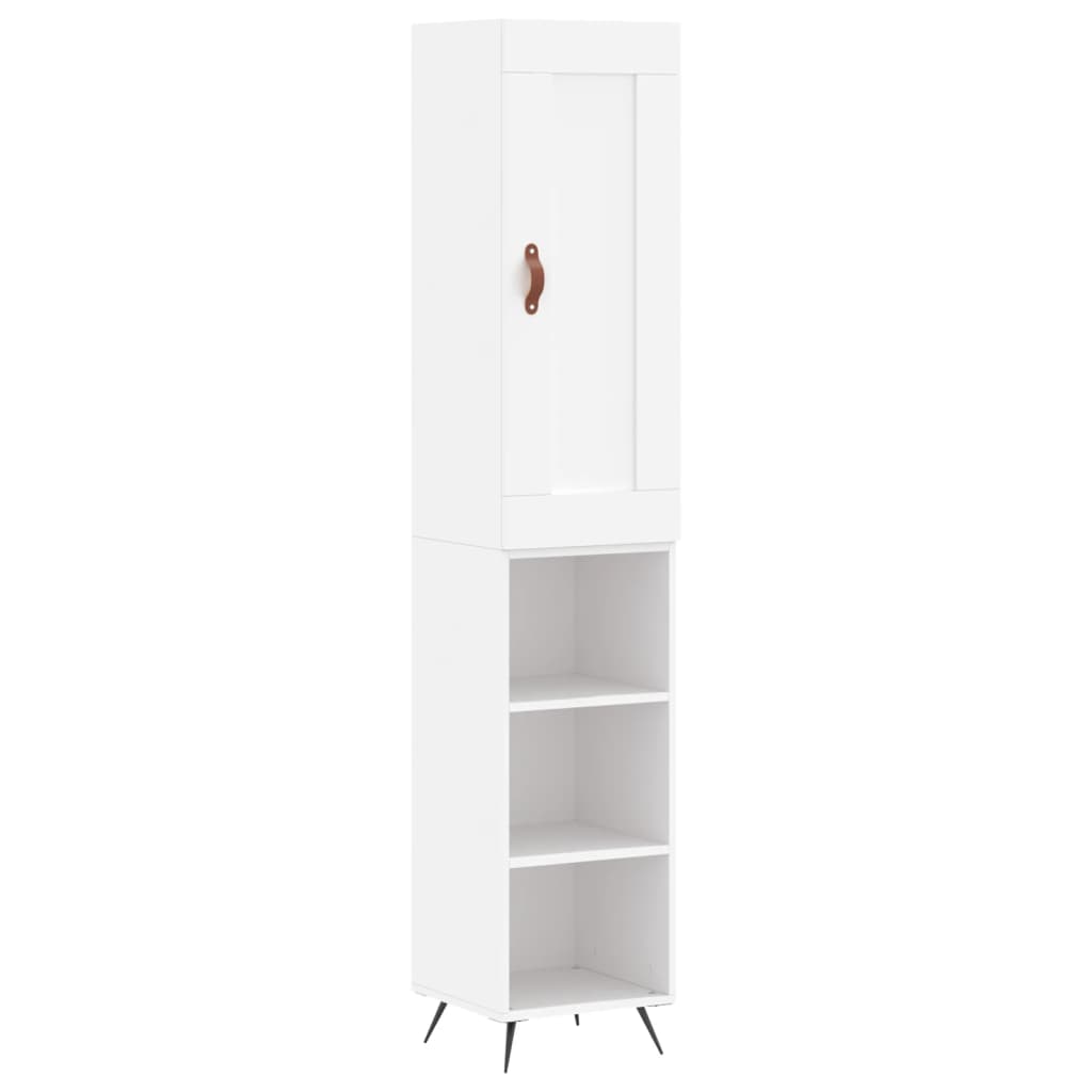 Hoge kast 34,5x34x180 cm bewerkt hout wit is nu te koop bij PeponiXL, paradijselijk wonen!