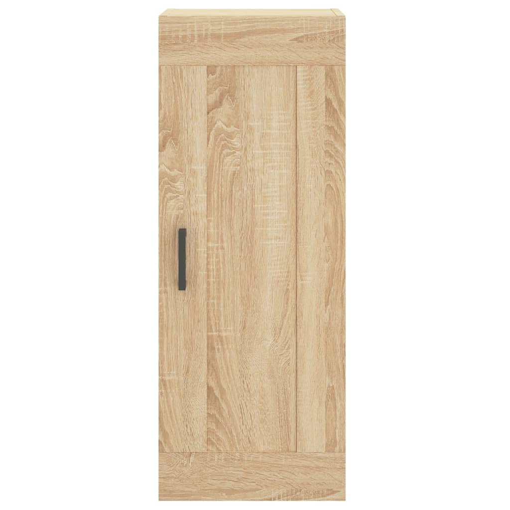 Hoge kast 34,5x34x180 cm bewerkt hout sonoma eikenkleurig is nu te koop bij PeponiXL, paradijselijk wonen!