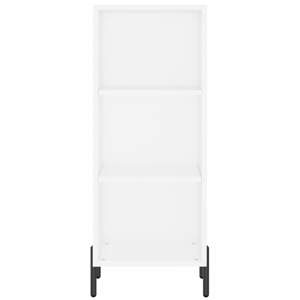 Hoge kast 34,5x34x180 cm bewerkt hout wit is nu te koop bij PeponiXL, paradijselijk wonen!