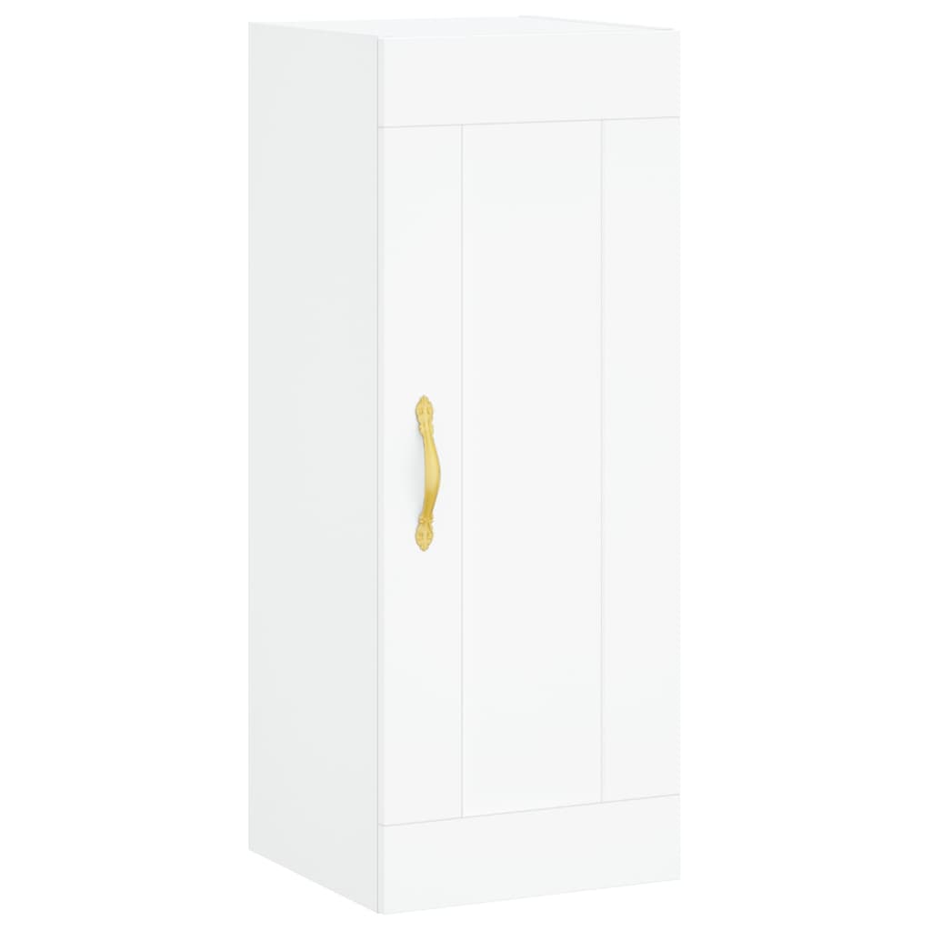 Hoge kast 34,5x34x180 cm bewerkt hout wit is nu te koop bij PeponiXL, paradijselijk wonen!