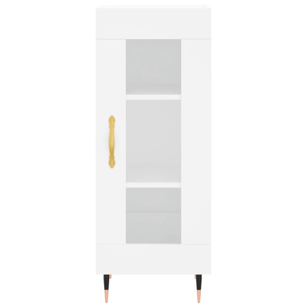 Hoge kast 34,5x34x180 cm bewerkt hout wit is nu te koop bij PeponiXL, paradijselijk wonen!