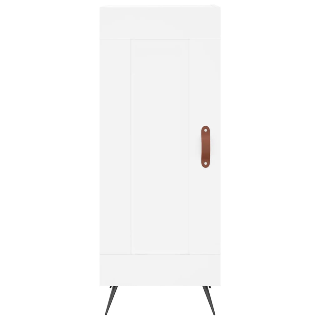 Hoge kast 34,5x34x180 cm bewerkt hout wit is nu te koop bij PeponiXL, paradijselijk wonen!