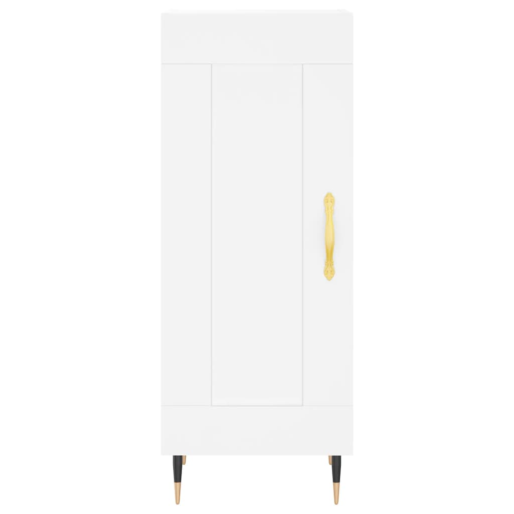 Hoge kast 34,5x34x180 cm bewerkt hout wit is nu te koop bij PeponiXL, paradijselijk wonen!