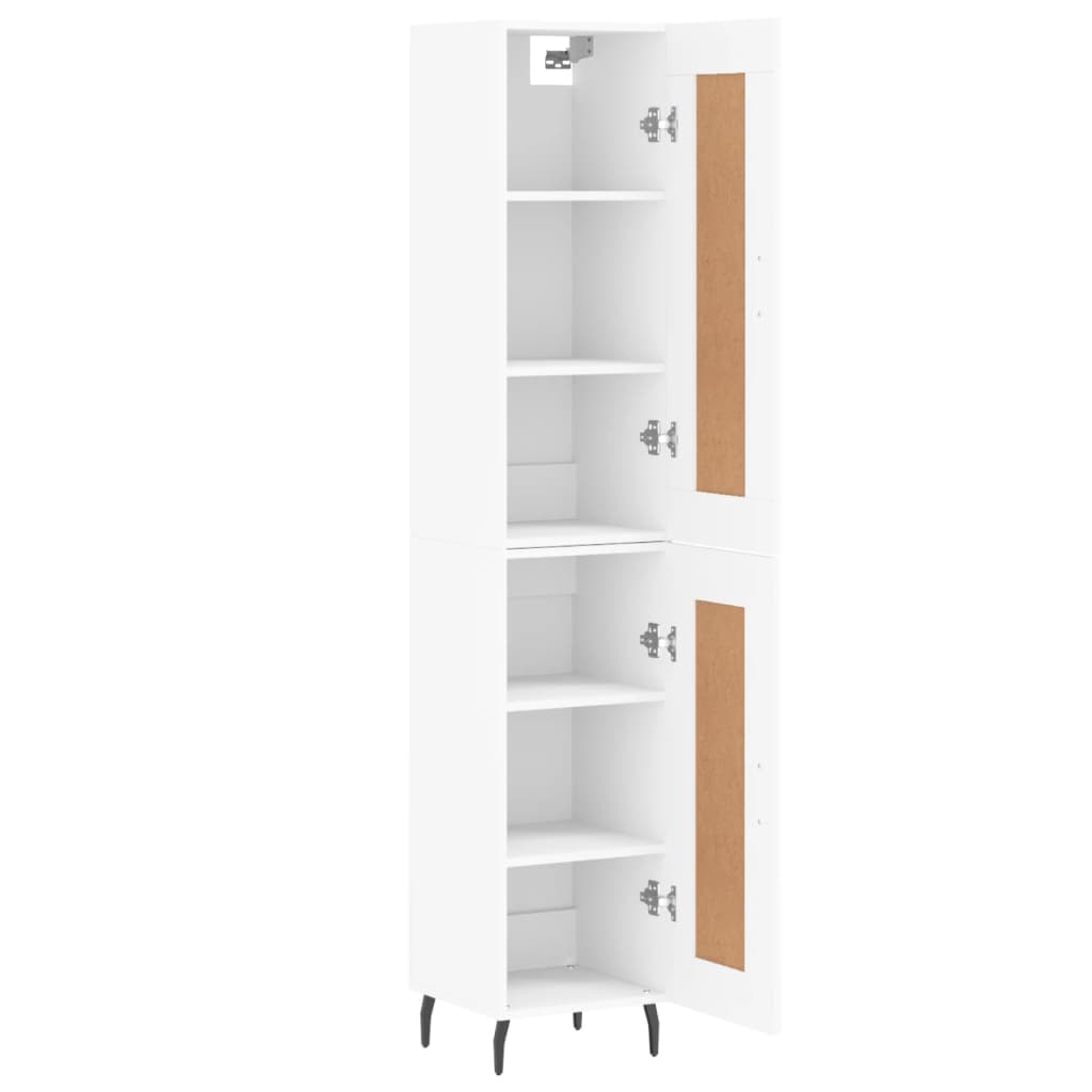 Hoge kast 34,5x34x180 cm bewerkt hout wit is nu te koop bij PeponiXL, paradijselijk wonen!