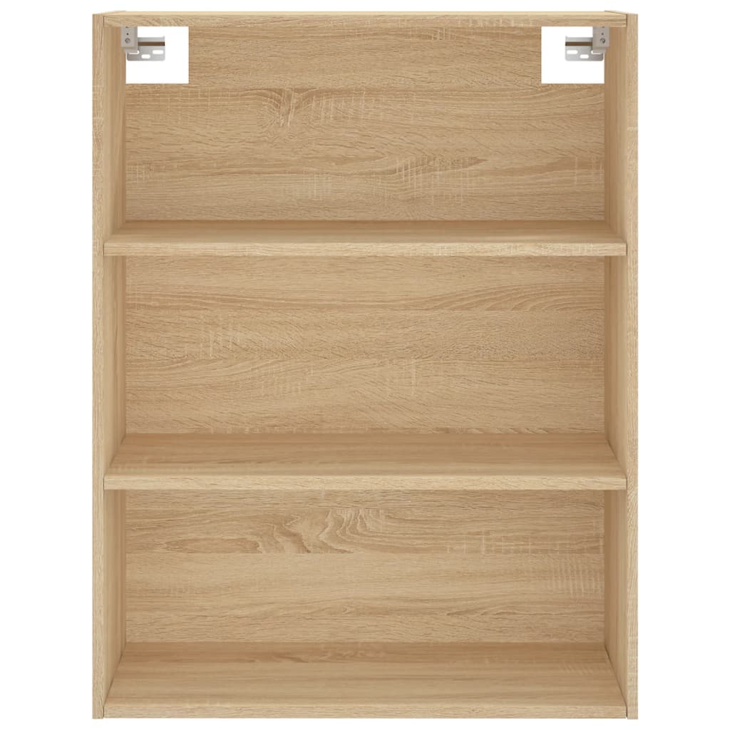 Hoge kast 69,5x34x180 cm bewerkt hout sonoma eikenkleurig is nu te koop bij PeponiXL, paradijselijk wonen!