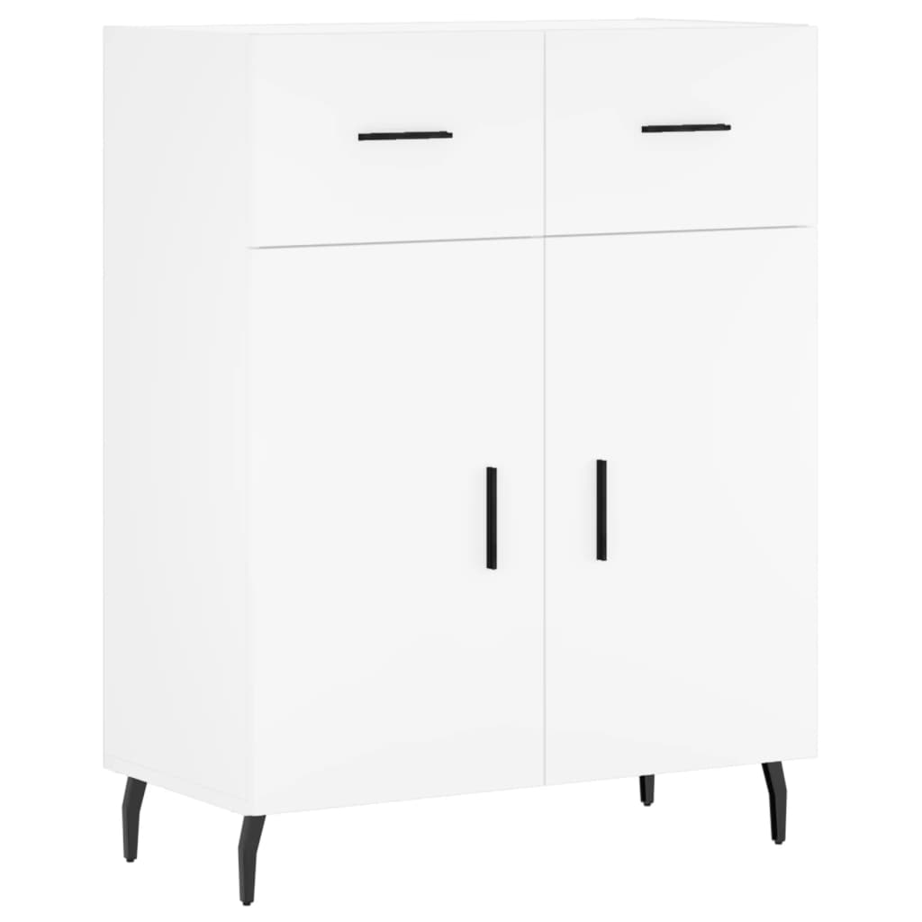 Hoge kast 69,5x34x180 cm bewerkt hout wit is nu te koop bij PeponiXL, paradijselijk wonen!