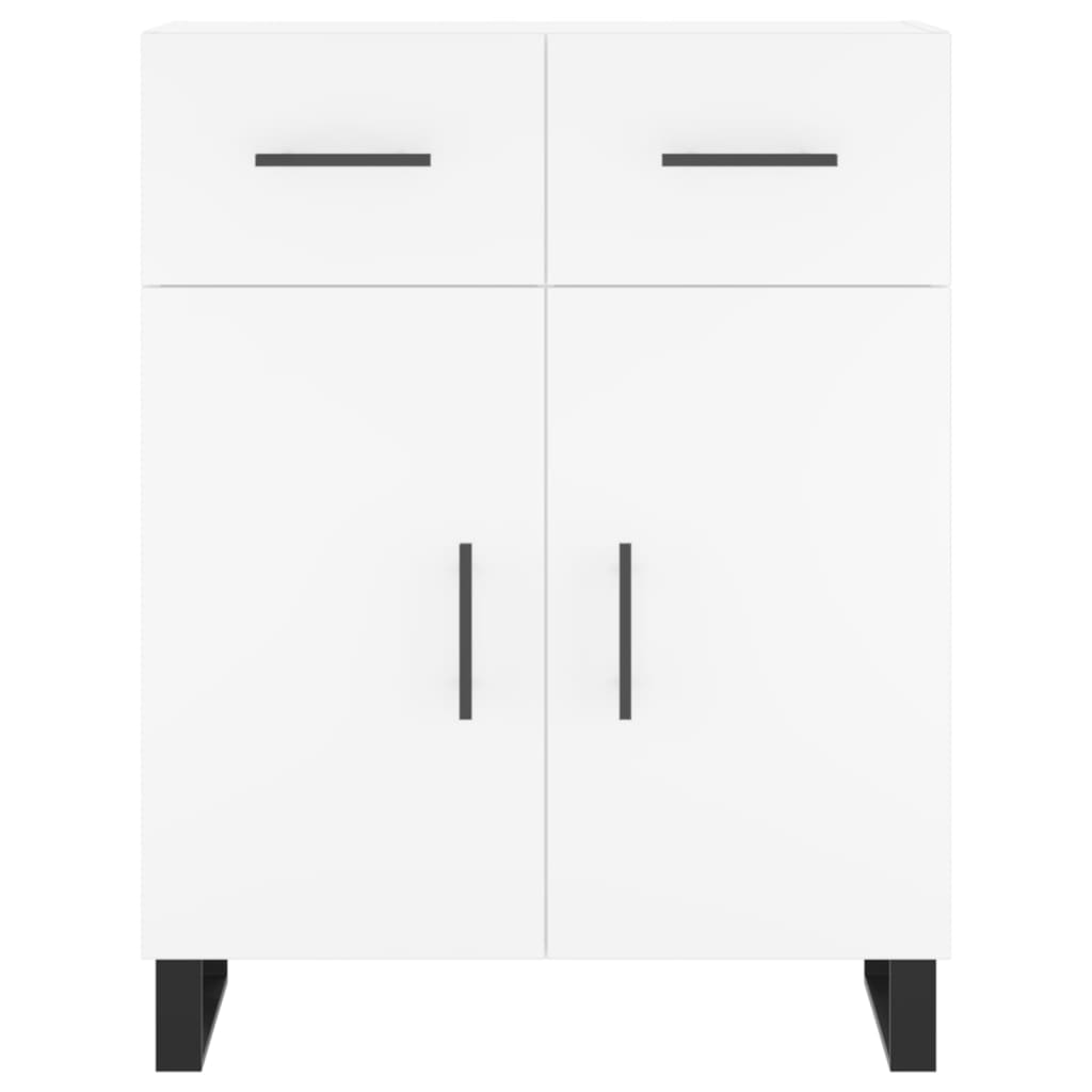 Hoge kast 69,5x34x180 cm bewerkt hout wit is nu te koop bij PeponiXL, paradijselijk wonen!