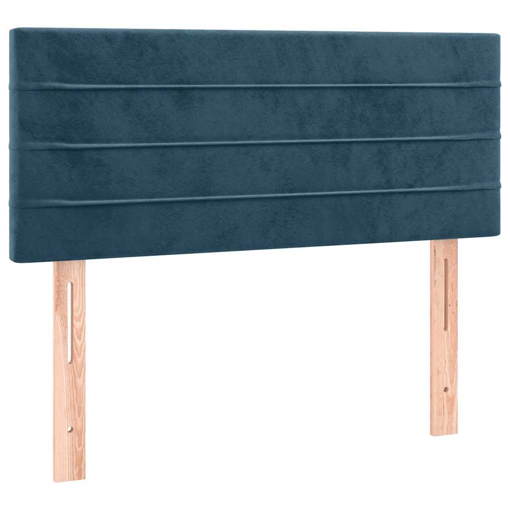 Boxspring met matras fluweel donkerblauw 120x200 cm is nu te koop bij PeponiXL, paradijselijk wonen!